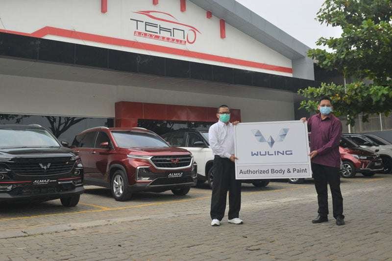 bengkel cat wuling