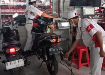 bengkel uji emisi motor honda